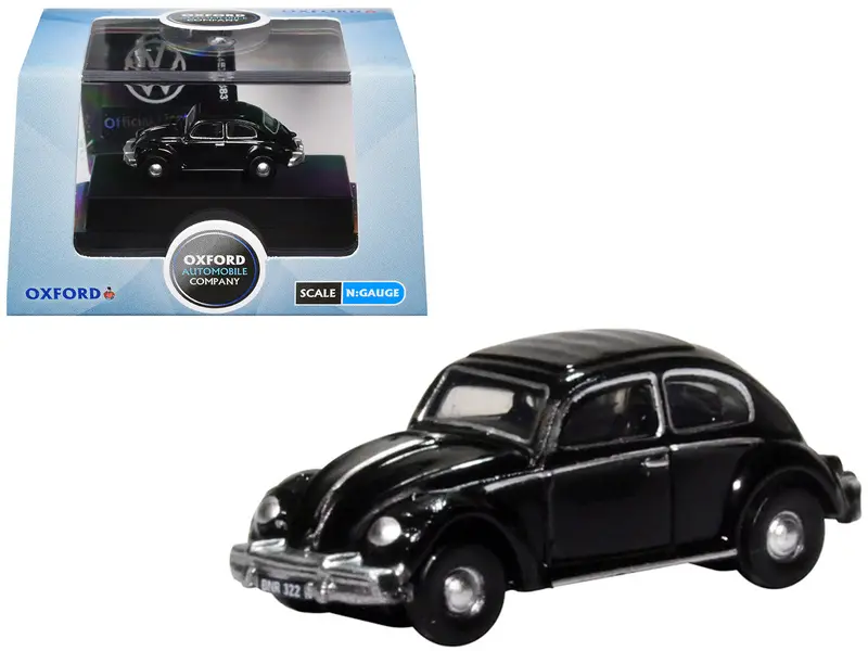 Volkswagen Beetle Black 1/148 (N) Scale Diecast Model Car By Oxford Diecast 1