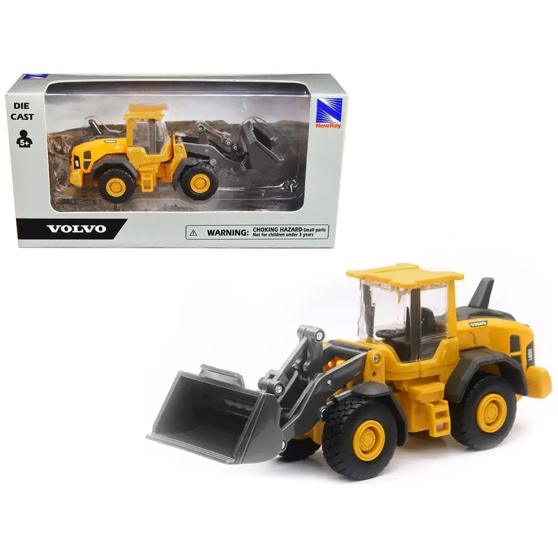 Volvo L60h Wheel Loader Yellow Diecast Model By New Ray 1