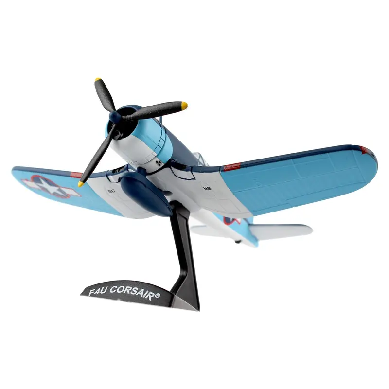 Vought F4u Corsair Fighter Aircraft "Vmf-214 Black Sheep" United States Navy 1/100 Diecast Model Airplane By Postage Stamp 1