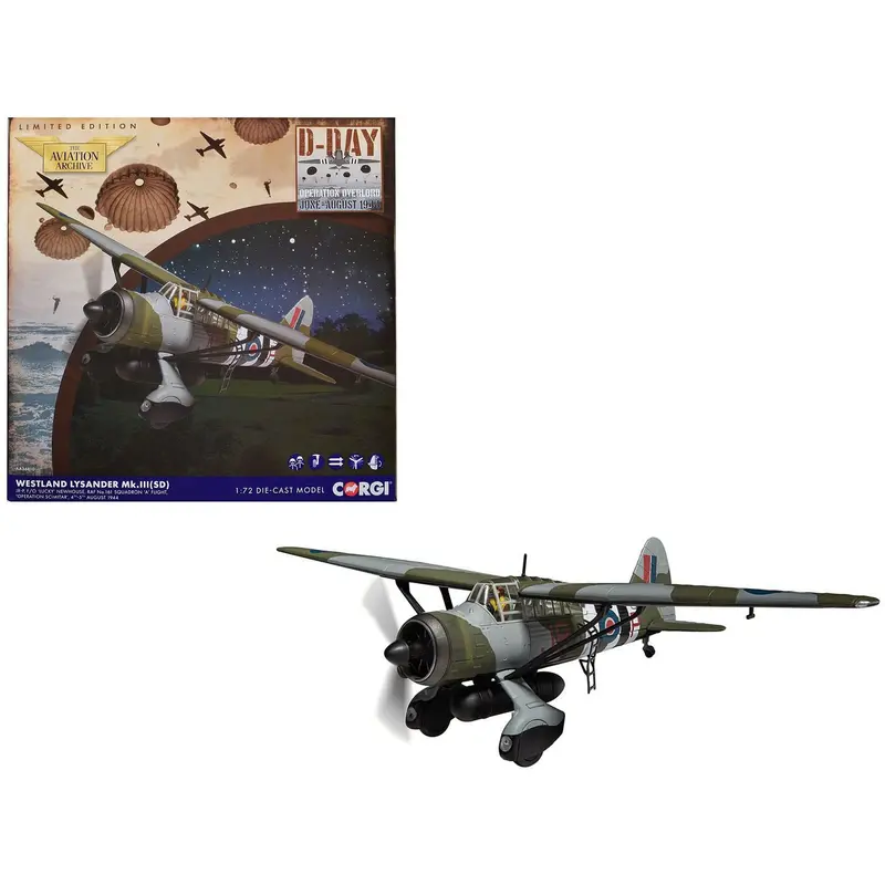 Westland Lysander Mk. Iii Aircraft "'Lucky' Newhouse No. 161 Squadron" (1944) British Royal Air Force "The Aviation Archive" Series 1/72 Diecast Model By Corgi 1