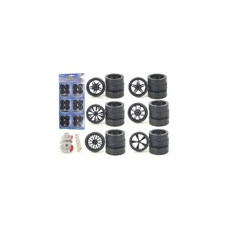 Wheels And Tires And Rims Multipack Set Of 24 Pieces For 1/24 Scale Model Cars And Trucks 1