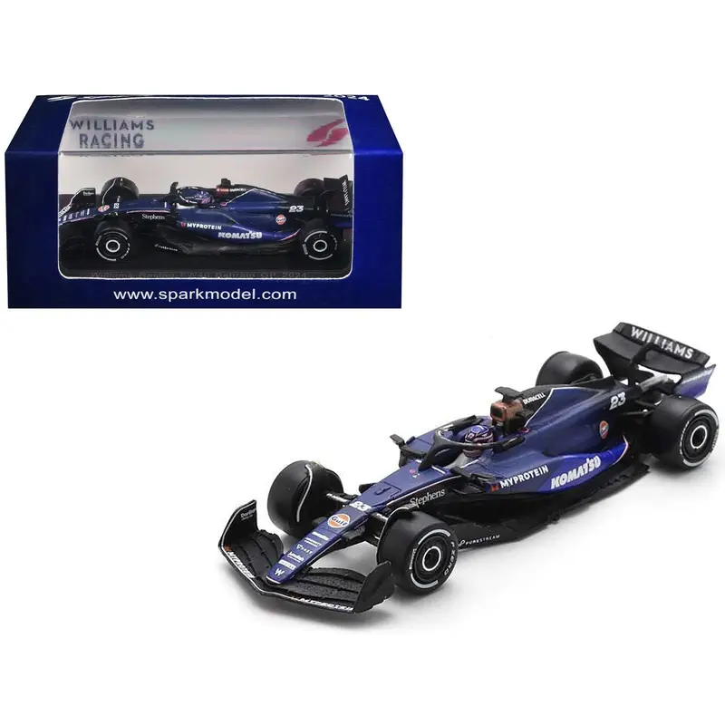 Williams Fw46 #23 Alex Albon "Williams Racing" Formula One F1 "Bahrain Gp" (2024) 1/64 Diecast Model Car By Spark 1