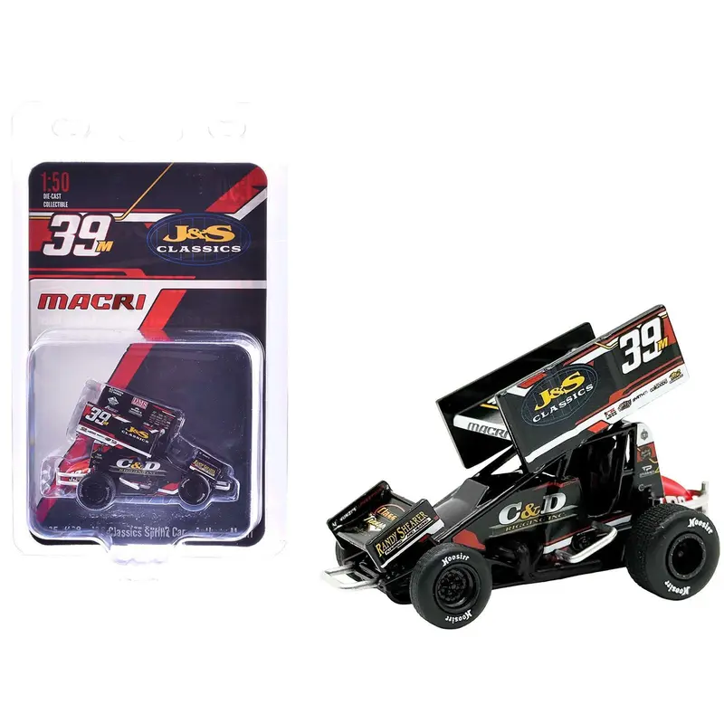 Winged Sprint Car #39M Anthony Macri "J&S Classics - C&D Rigging" (2025) 1/50 Diecast Model Car By Acme 1