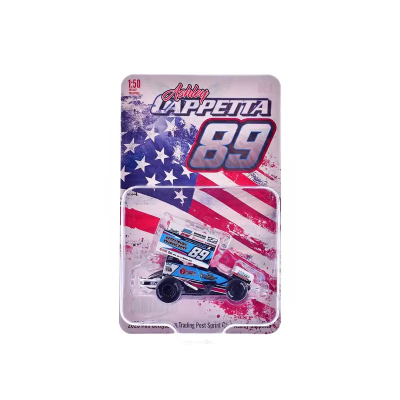 Winged Sprint Car #89 Ashley Cappetta "Gettysburg Trading Post" (2025) 1/50 Diecast Model Car By Acme 1