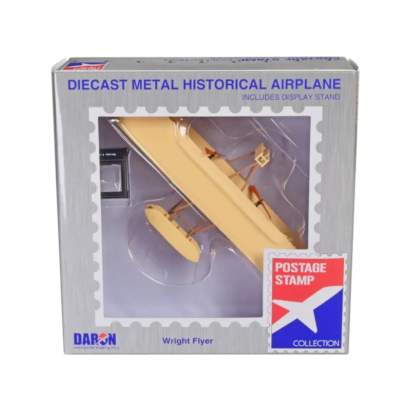 Wright Flyer Aircraft "First Heavier-Than-Air Flying Machine" 1/72 Diecast Model Airplane By Postage Stamp 1