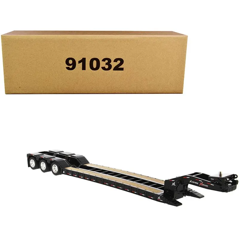 Xl 120 Low-Profile Hdg Trailer With 2 Boosters "Transport Series" 1/50 Diecast Model By Diecast Masters 1