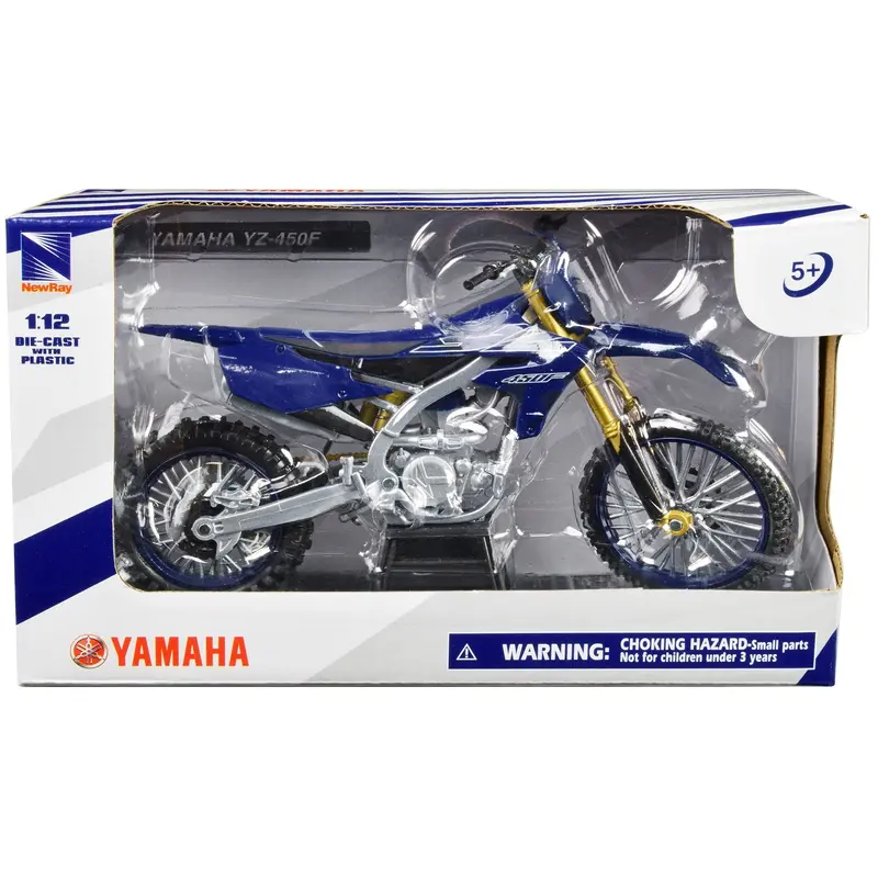 Yamaha Yz-450F Motorcycle Blue 1/12 Diecast Model By New Ray 1
