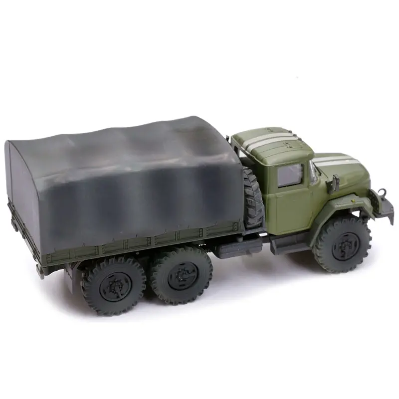 Zil 131 Cargo Truck Green With White Stripes "Ukrainian Ground Forces" 1/72 Diecast Model By Legion 1