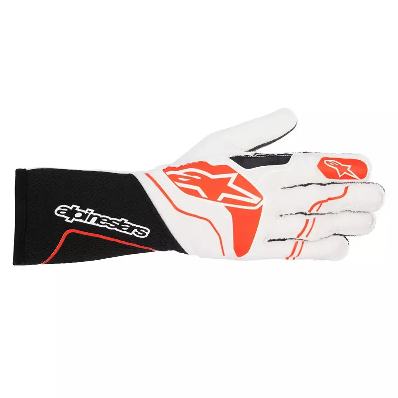 Alpinestars Tech 1-Zx Gloves – White/Red Colorway, X-Large Fit (Model 3550323-123-Xl) 1