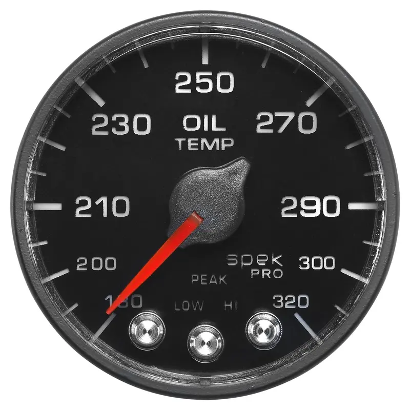 Autometer P553328-N1 Oil Temperature Gauge – 2-1/16", 180–320°F, Spek-Pro Black Dial 1