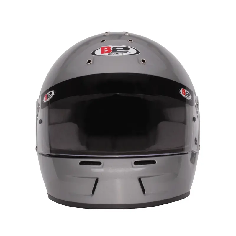 B2 Helmets 1549A23 Vision Metallic Silver Sa20 Racing Helmet (Size Large, 60–61Cm) 1