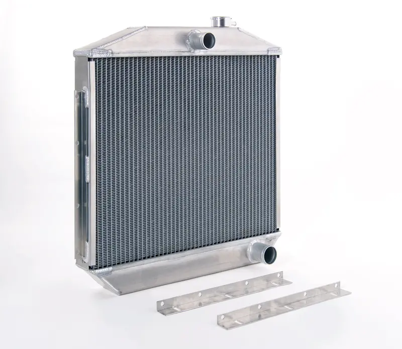 Be Cool 61002 Polished Downflow Radiator For 1955–1957 Chevrolet Bel Air (Standard Transmission) 1
