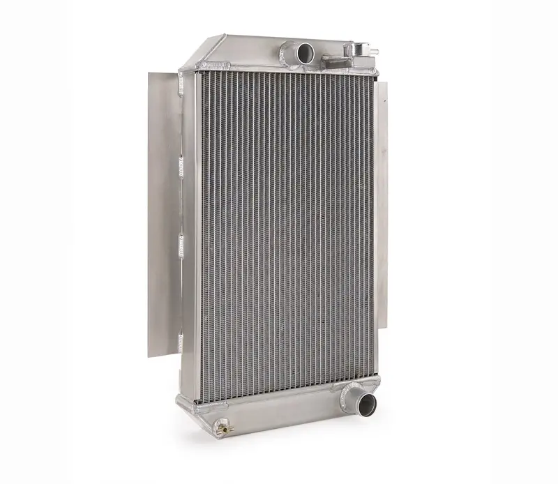 Be Cool Downflow Radiator For 1949–1951 Ford Passenger Cars – Factory-Fit Natural Finish, Std Trans Compatible 1