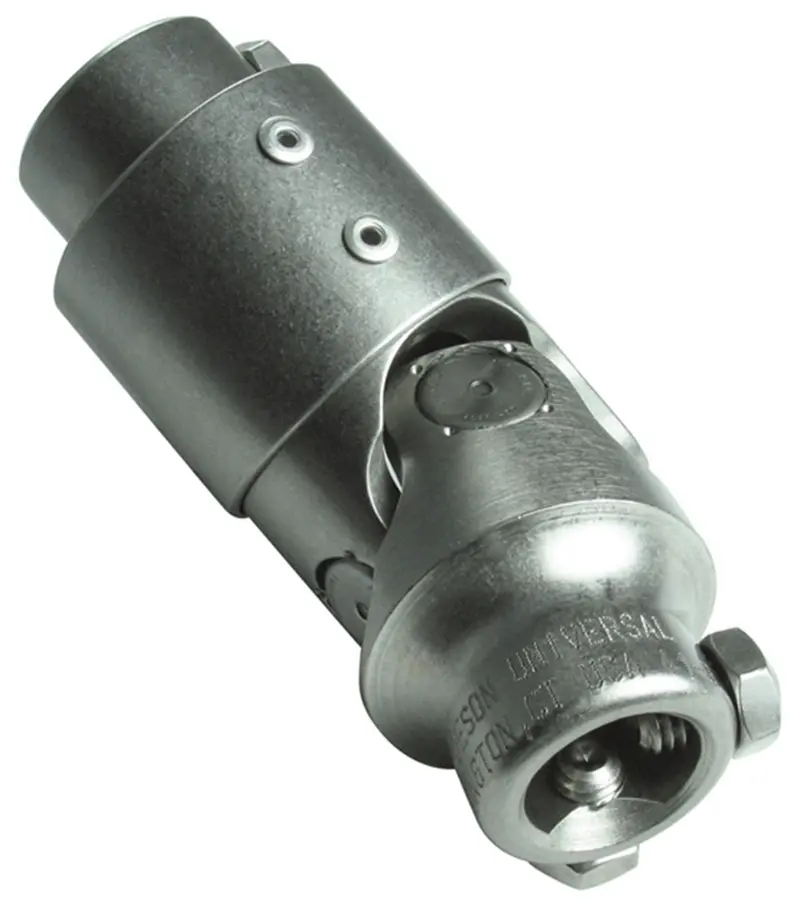 Borgeson 154937 Stainless Steel Steering U-Joint With Vibration Dampening – 3/4" Double-D  X 3/4"-48 1