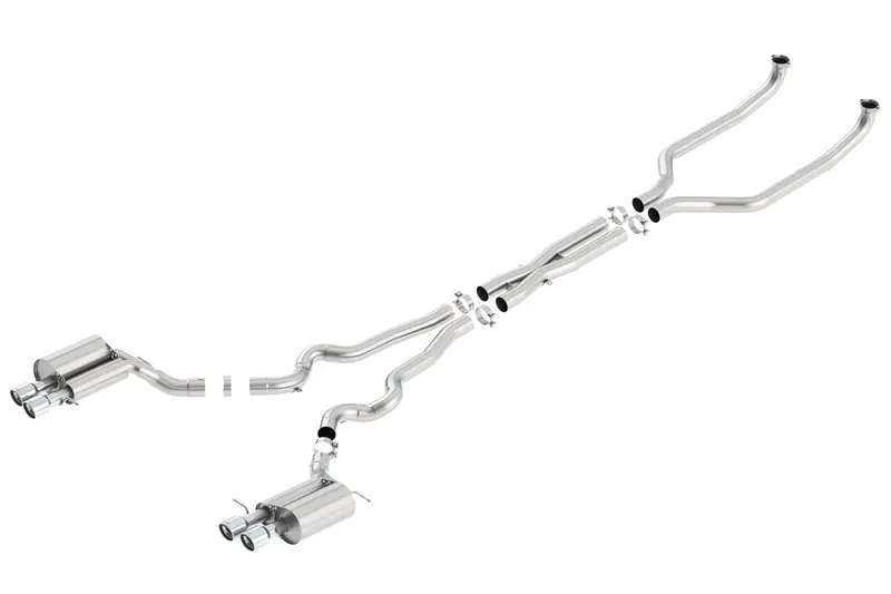 Borla 140511 S-Type Cat-Back Exhaust System – Premium Stainless Steel, Aggressive Tone 1