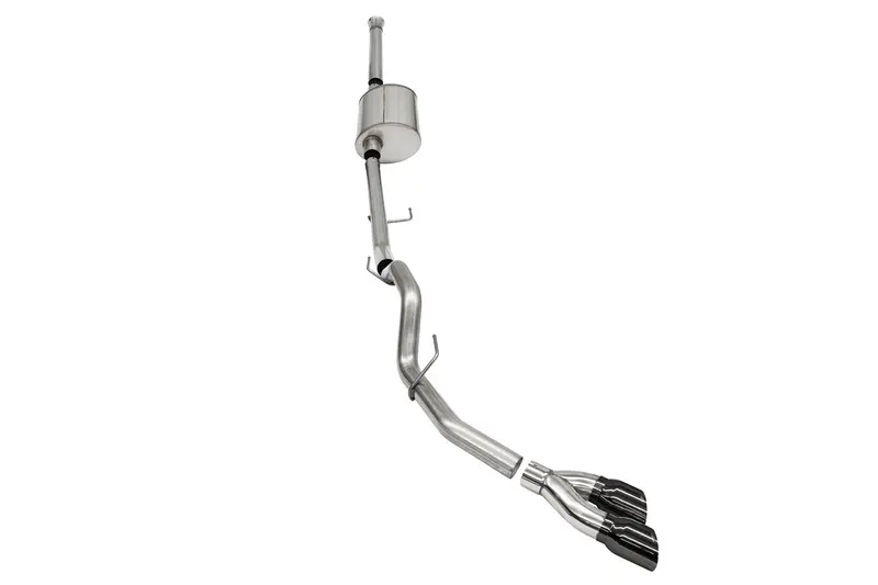 Corsa Performance Cat-Back Exhaust – 3" Single Exit With Twin 4" Pro Series Tips (21160Blk) 1