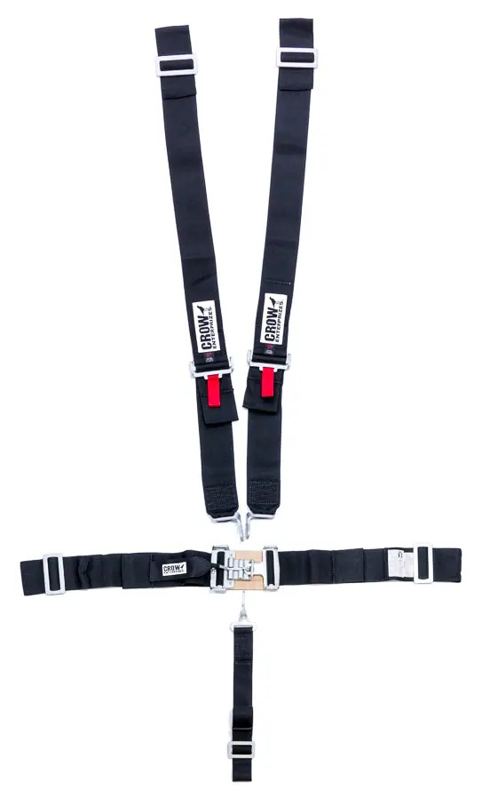 Crow Safety Gear 11074 Five-Point Racing Harness With Oversized Latch And Wrap-Around Pull Design 1