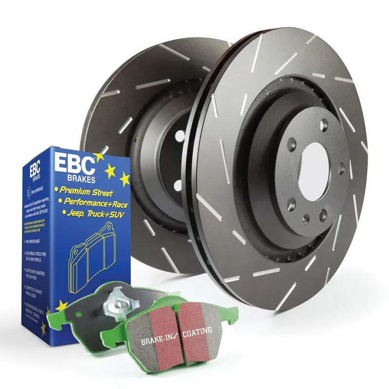 Ebc S2Kr1871 Greenstuff 2000 Performance Brake Kit With Usr Slotted Rotors 1