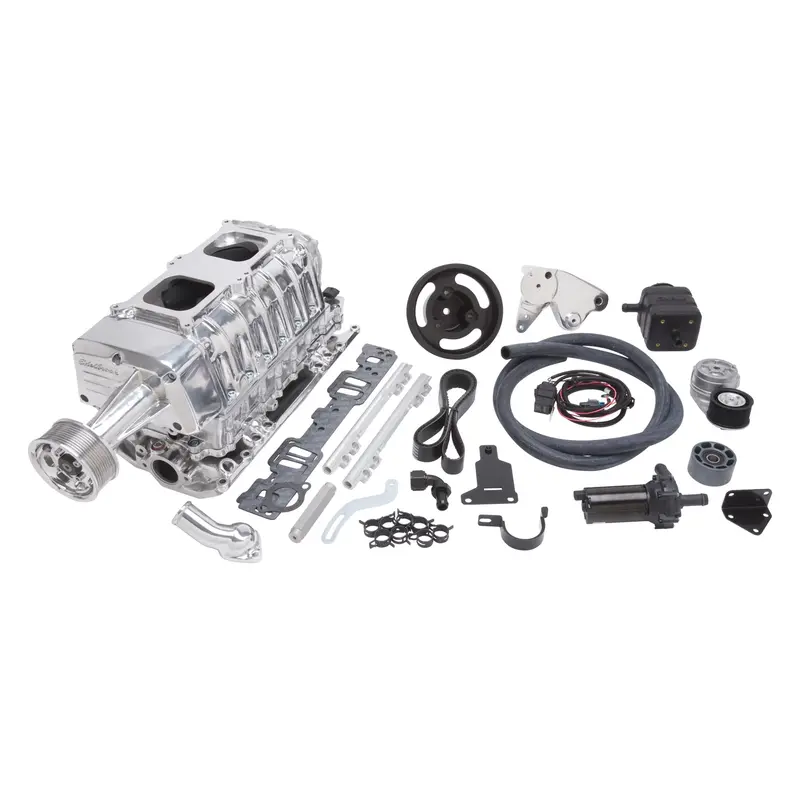 Edelbrock 15201 Supercharger System Kit – Roots-Type, Includes Intercooler, Tuning, And Mounting Hardware 1