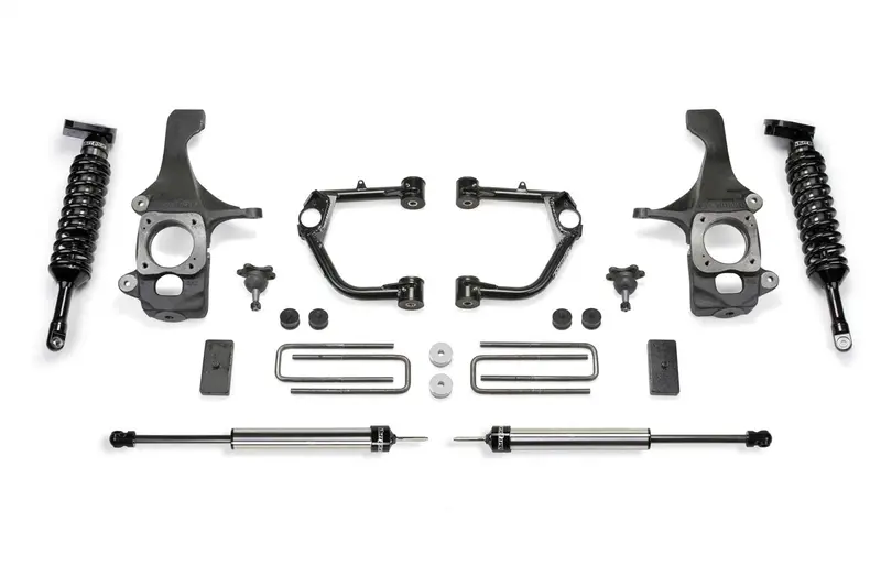Fabtech K7073Dl Uniball Upper Control Arm Lift System – 2" Lift With Dirt Logic Ss 2.5 Coilovers 1