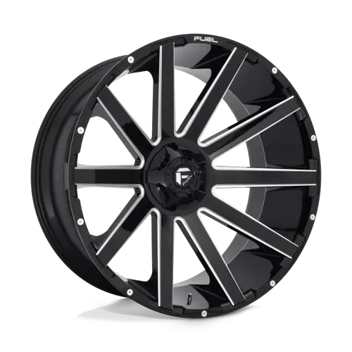 Fuel D615 Forged Alloy Wheel – 26X12", 6X135Mm, Gloss Black/Milled Face, -44Mm Offset 1