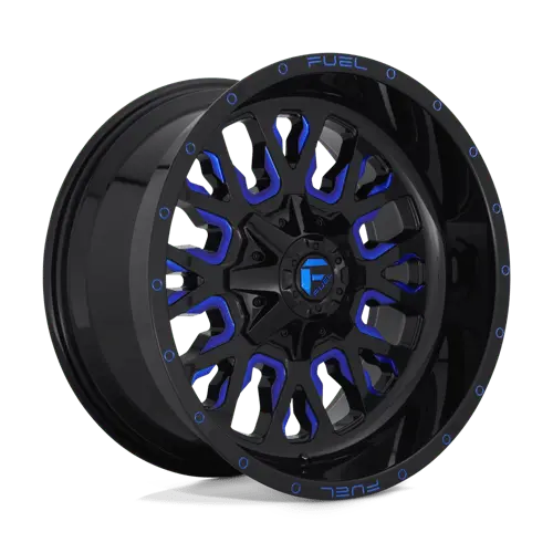 Fuel D645 Alloy Wheel – 20X9", 5X5.5"/150Mm Bolt Pattern, Gloss Black With Brushed Tapered Face 1
