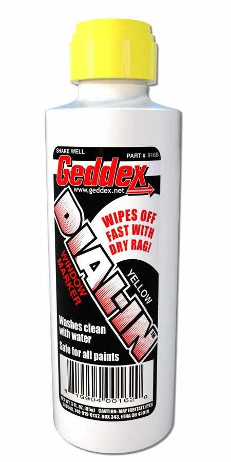 Geddex Dial-In Window Marker – Yellow Precision Timing Reference Fluid 1