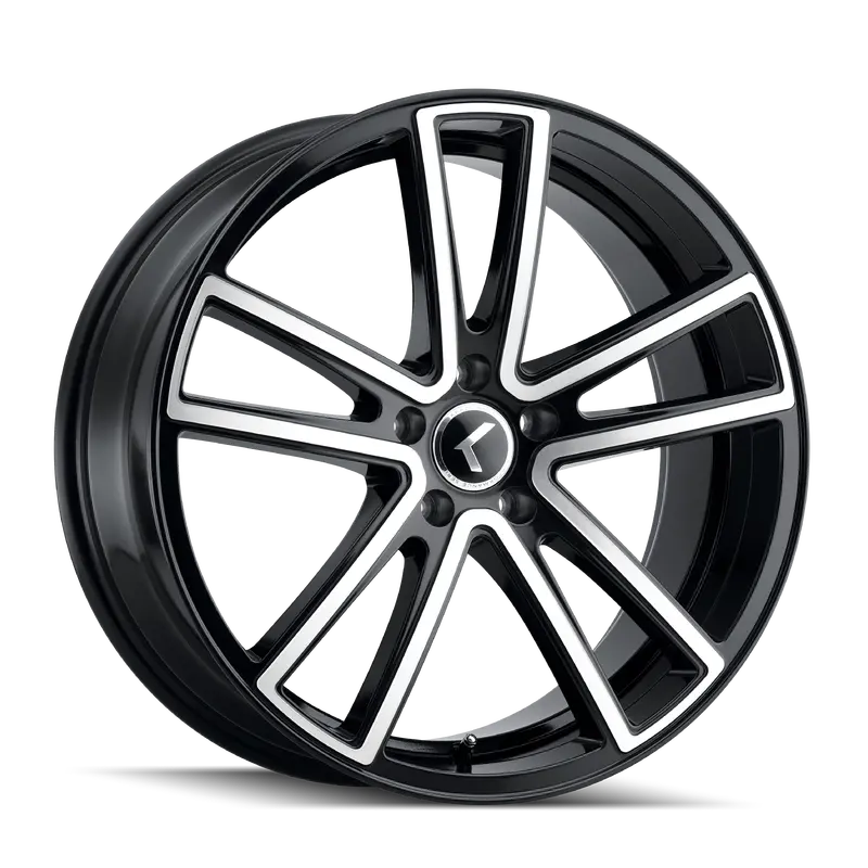 Kraze Kr190 Forged Wheel – 18X8", 5X115Mm, Black/Machined Face, 40Mm Offset, 72.62Mm Bore 1