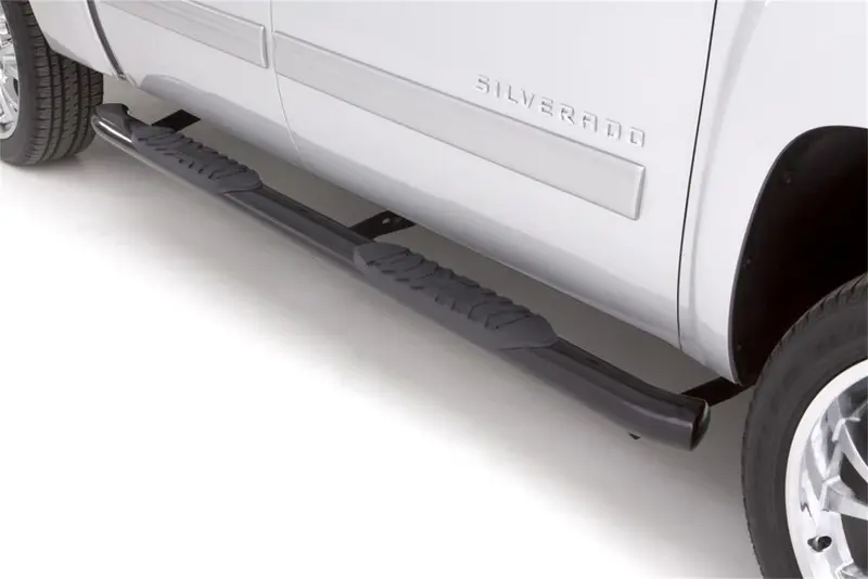 Lund 24279078 5-Inch Oval Curved Nerf Bars – Black Stainless Steel With Mounting Brackets 2