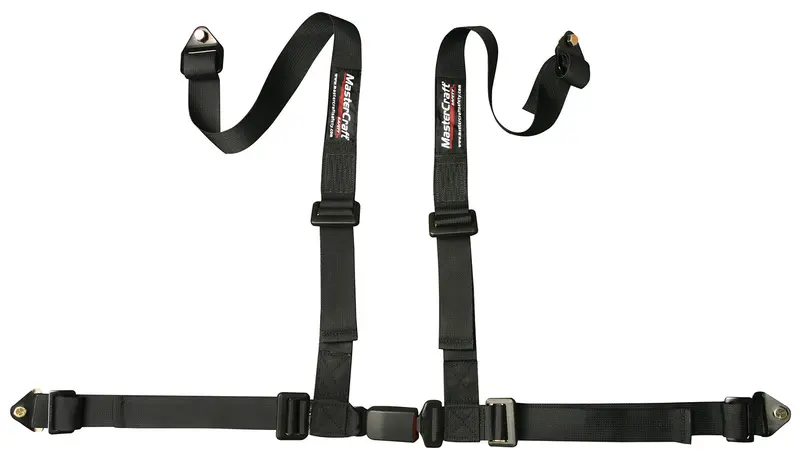 Mastercraft 114004 4-Point Bolt-In Seat Belt Restraint System – 2" Wide, Black Finish 1