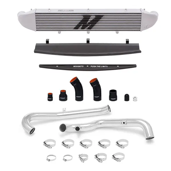 Mishimoto Mmint-Fist-14Kpsl Intercooler Kit For 2014–2019 Ford Fiesta St — Polished Pipes & Silver Core 1