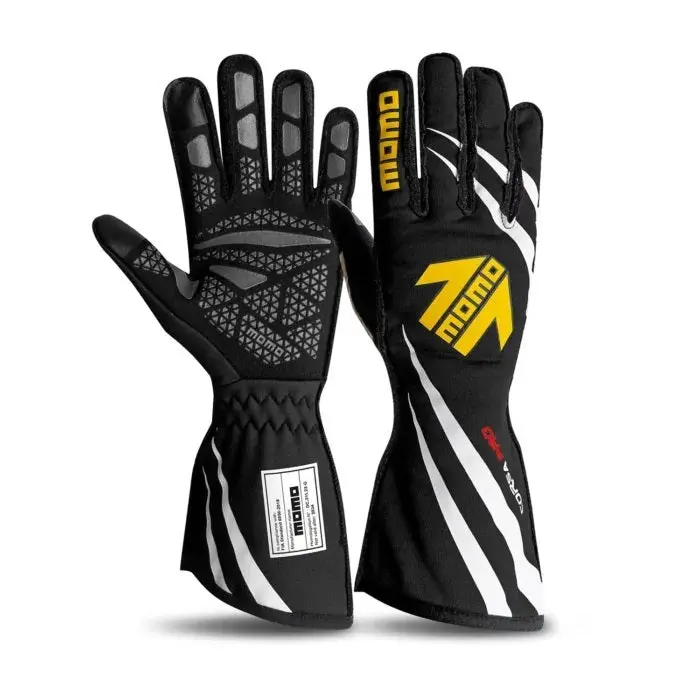 Momo Corsa Pro Racing Gloves – Fia-Certified, Night Black, Small Size (Gucorproblk09) 1
