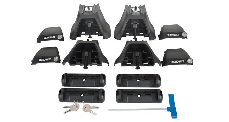 Rhino-Rack Vortex Aero Roof Rack System – Multi-Fit 2500 Series With Crossbars And Feet 1