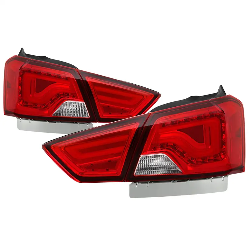 Spyder Auto 9042157 Led Light Bar Tail Lights — Red/Transparent Lens Design 1