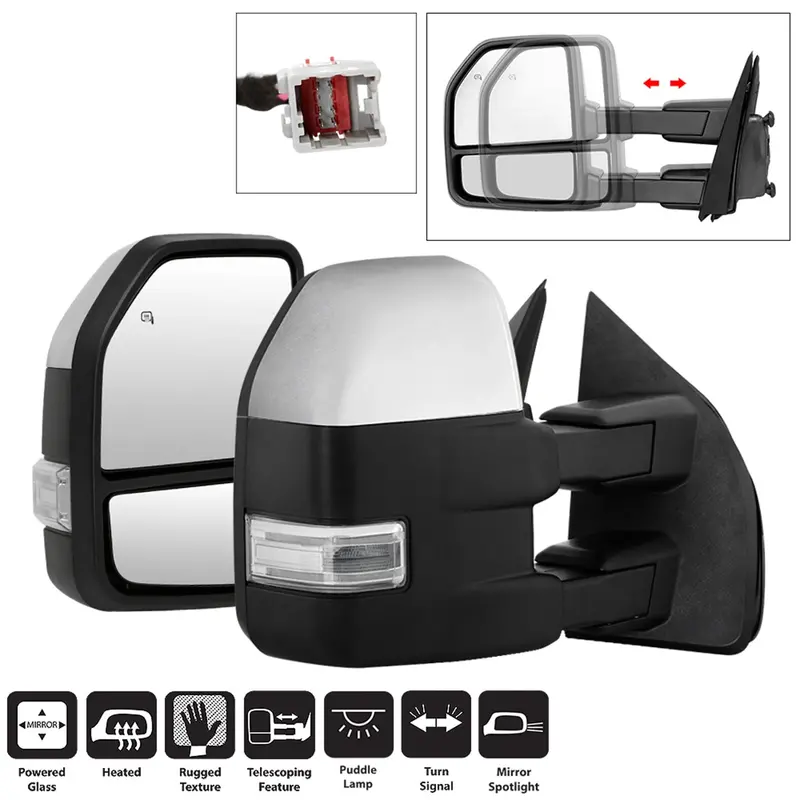 Spyder Auto 9943072 Power-Folding Heated Led Telescoping Mirror Set 1