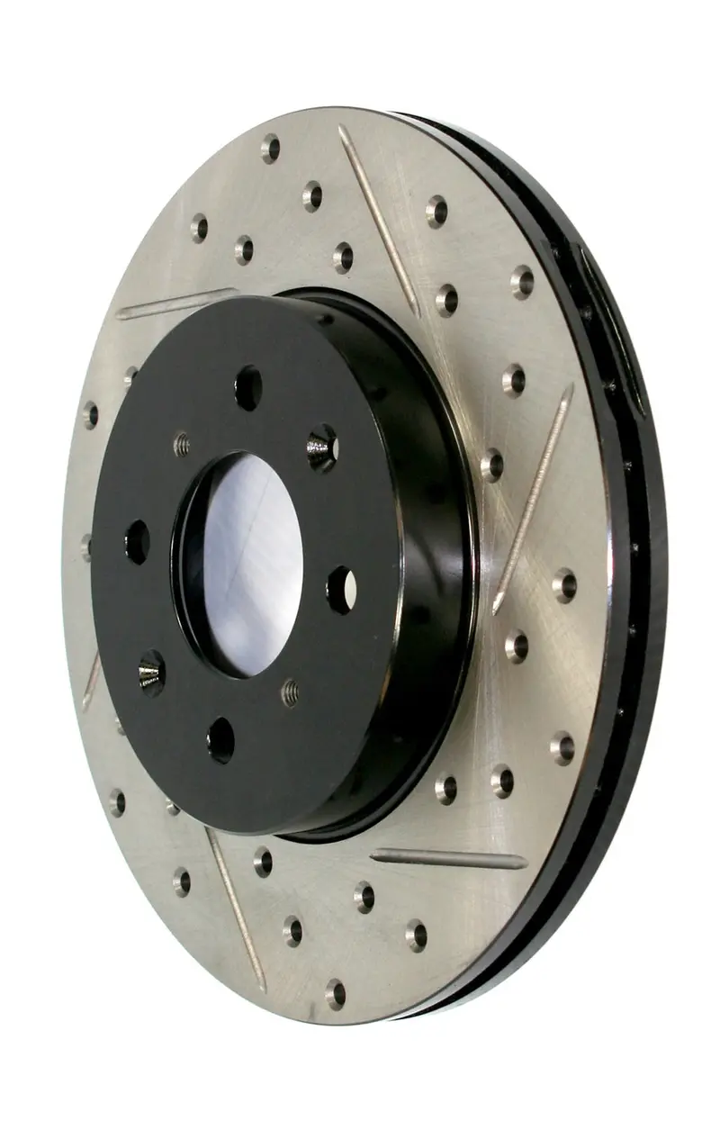 Stoptech 127.35022R Sport Drilled And Slotted Rear Right Brake Rotor 1