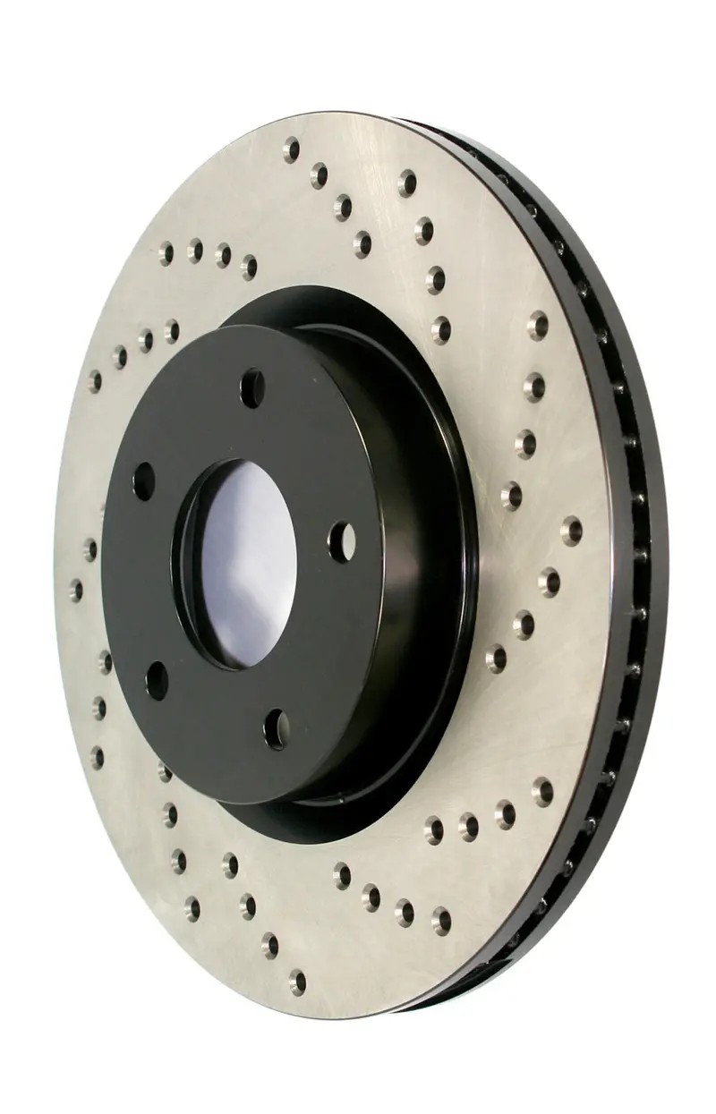 Stoptech Front Left Cryo-Treated Cross-Drilled Sport Brake Rotor (Model 128.33065Cl) 1