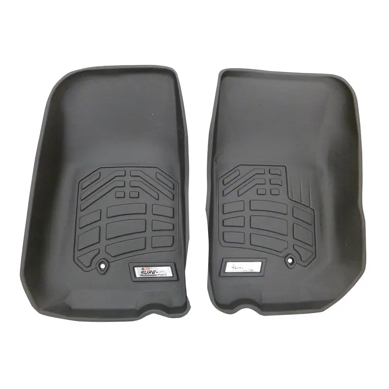Westin 72-110034 Sure-Fit Floor Liner; Black; Front; 2 Pc.; 1