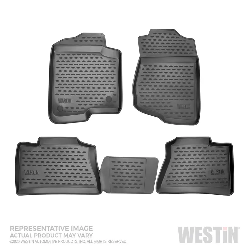 Westin 74-06-51044 Profile Custom-Fit Floor Liners – 4-Piece Black Set 1