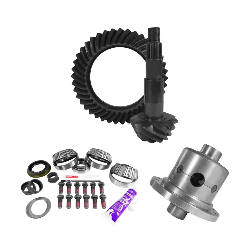 Yukon Gear Ygk2111 Rear Ring And Pinion Set For 11.5" Aam Differentials – 4.56 Ratio With Posi Install Kit & 4.125" Od Pinion Bearing 1